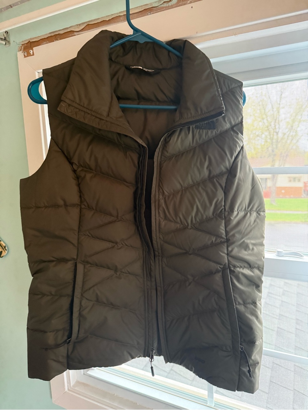 The North Face Olive Green Puffer Vest - Women's